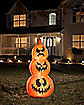 4 Ft Light-Up Pumpkin Stack Inflatable Decoration