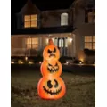 4 Ft Light-Up Pumpkin Stack Inflatable Decoration at Spirit Halloween