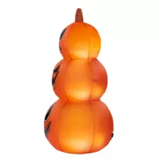 4 Ft Light-Up Pumpkin Stack Inflatable Decoration at Spirit Halloween