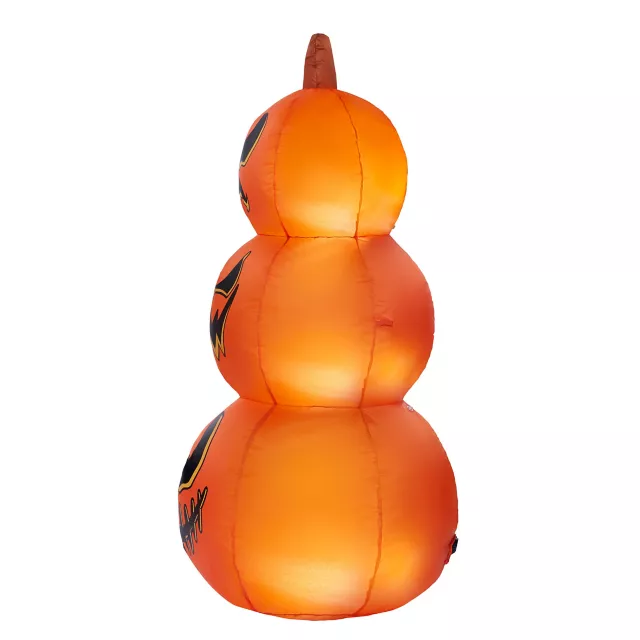 4 Ft Light-Up Pumpkin Stack Inflatable Decoration at Spirit Halloween