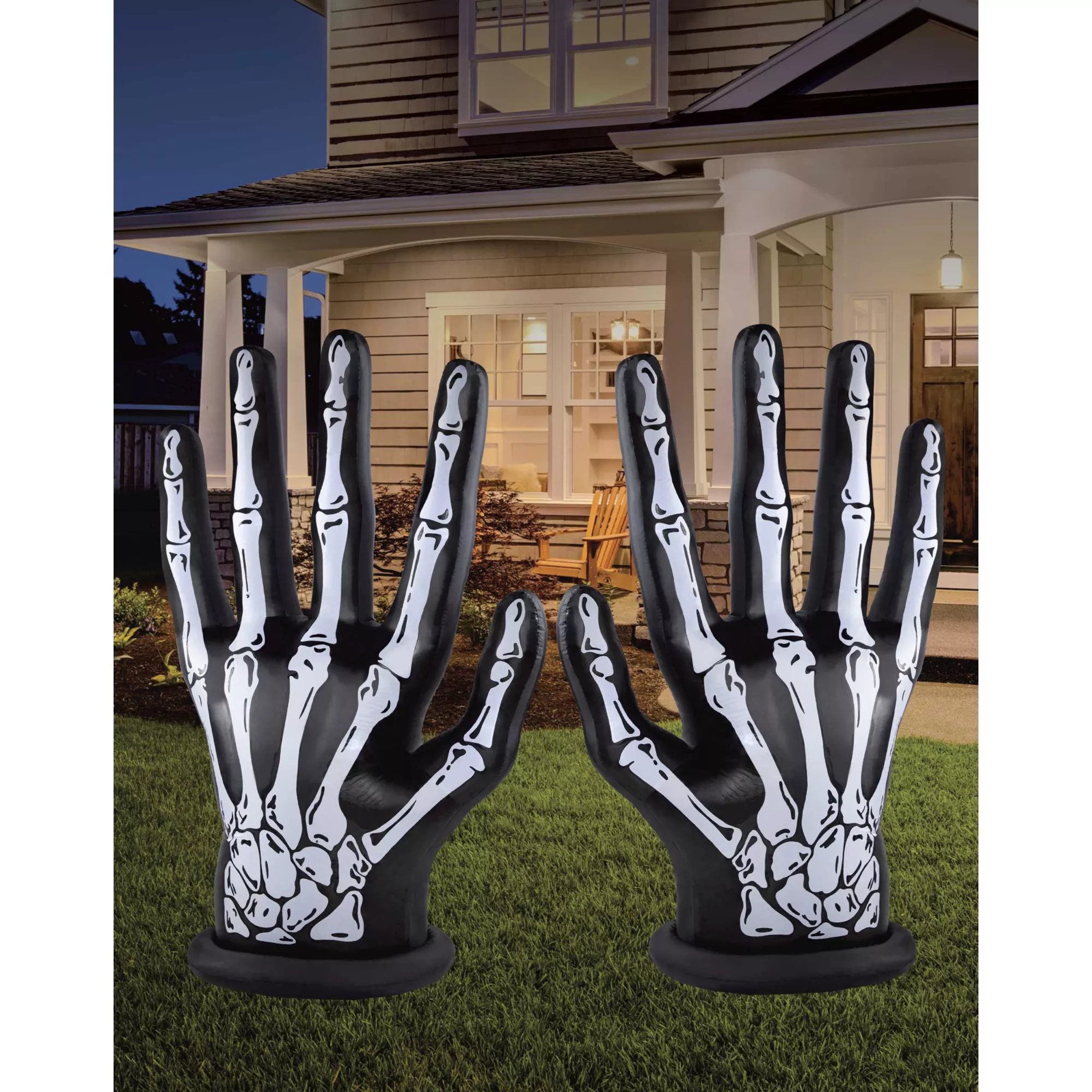 6 Ft LED Skeleton Hands Inflatable 2 Pack - Decorations at Spencer's