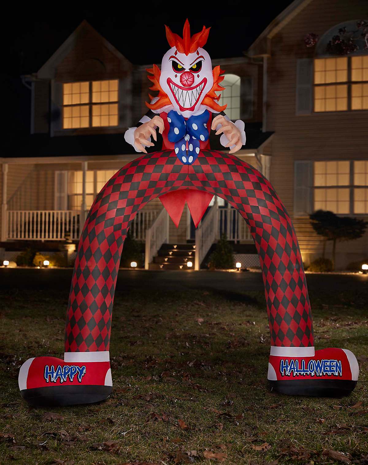 12 Ft LED Inflatable Scary Clown Archway