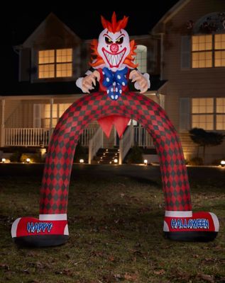 12 Ft Led Scary Clown Archway Inflatable Decorations Spirithalloween Com