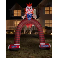 12 Ft LED Scary Clown Archway Inflatable Decoration at Spirit Halloween