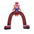 12 Ft LED Scary Clown Archway Inflatable Decoration at Spirit Halloween