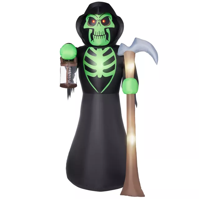 8 Ft Grim Reaper Light-Up Inflatable Decoration at Spirit Halloween