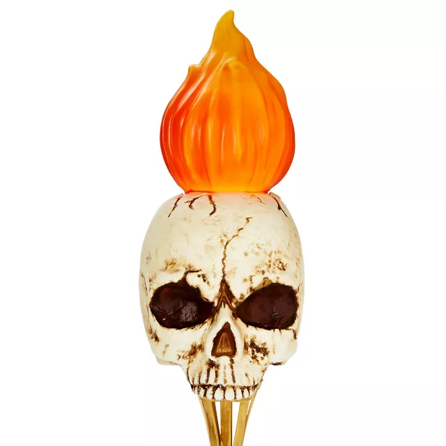 LED Spooky Skull Torch Pathway Marker at Spirit Halloween