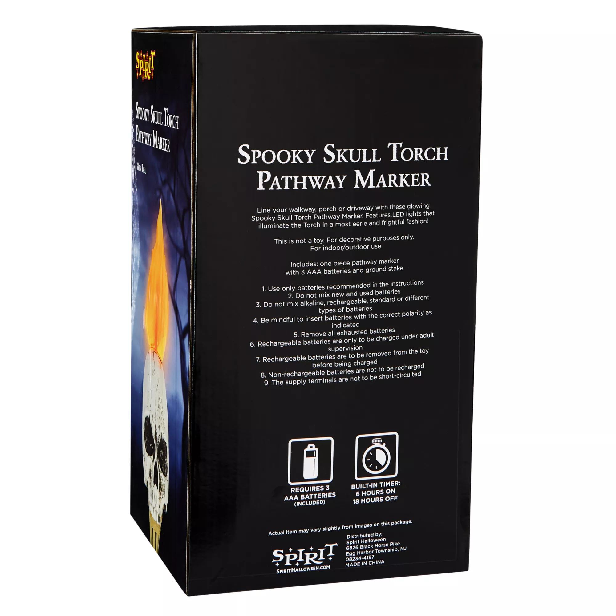 LED Spooky Skull Torch Pathway Marker at Spirit Halloween