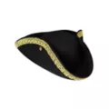 Deluxe Black and Gold Colonial Hat at Spirit Halloween