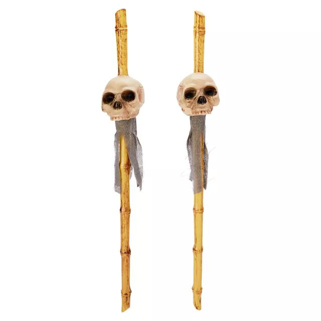 30 Inch Skull Bamboo Stakes at Spirit Halloween