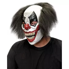 Red White and Black Clown Full Mask at Spirit Halloween