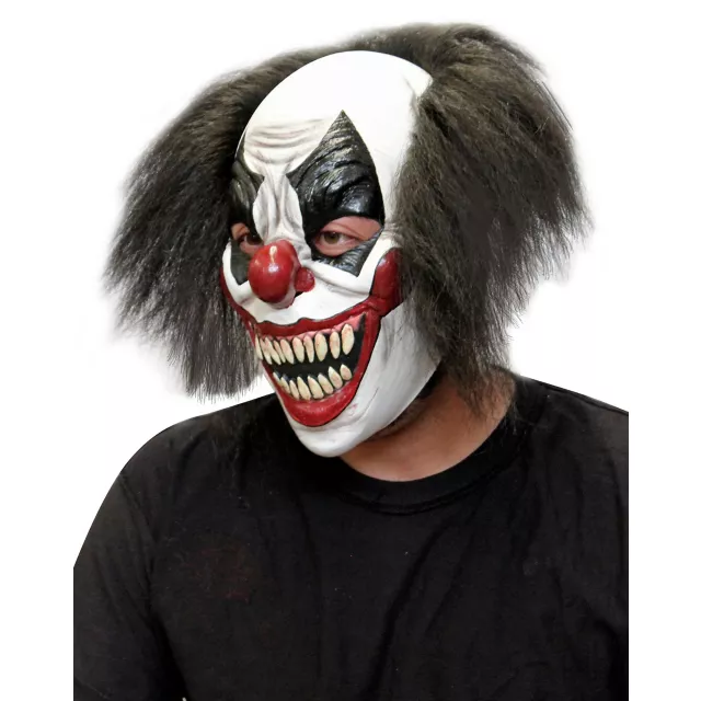 Red White and Black Clown Full Mask at Spirit Halloween