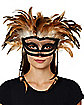 Witch Doctor Feather Eye Mask