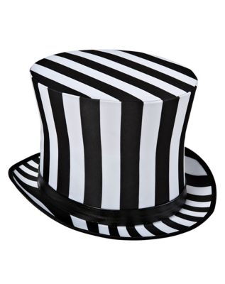 Black and white sales striped hat