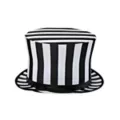 Black and White Striped Top Hat at Spirit Halloween