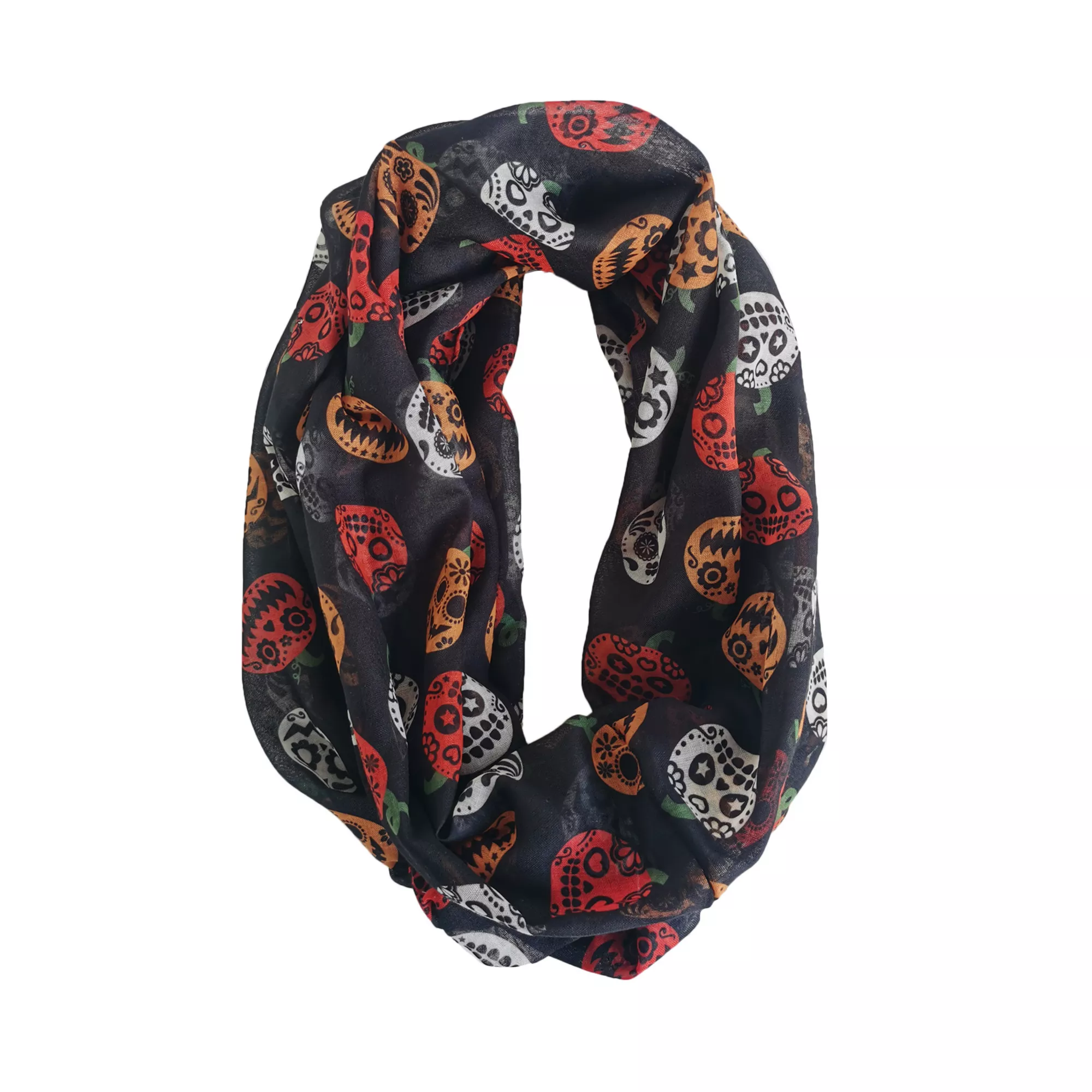Vintage Pumpkin Scarf at Spencer's