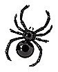 Black Crystal Spider Pin