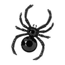 Black Crystal Spider Pin at Spirit Halloween