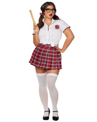 School Girl Plus Size Costume Kit - Spirithalloween.com