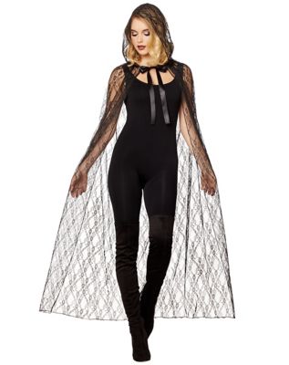 Black lace hot sale halloween costume