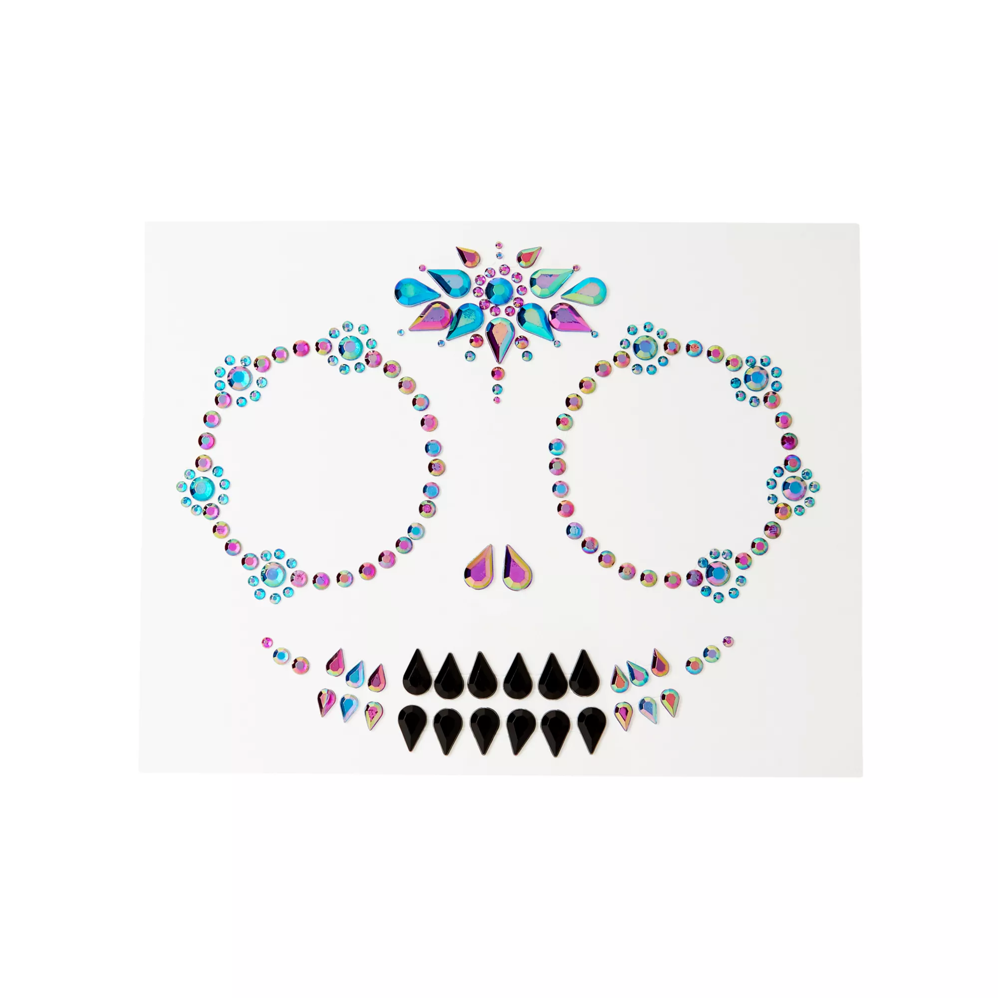 Skeleton Gem Face Decal at Spirit Halloween