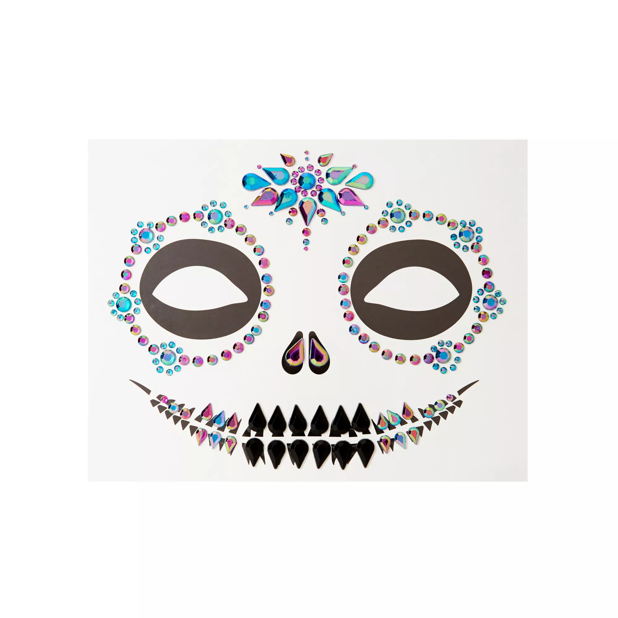 Skeleton Gem Face Decal at Spirit Halloween