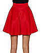 Red Scuba Skater Skirt