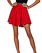 Red Scuba Skater Skirt
