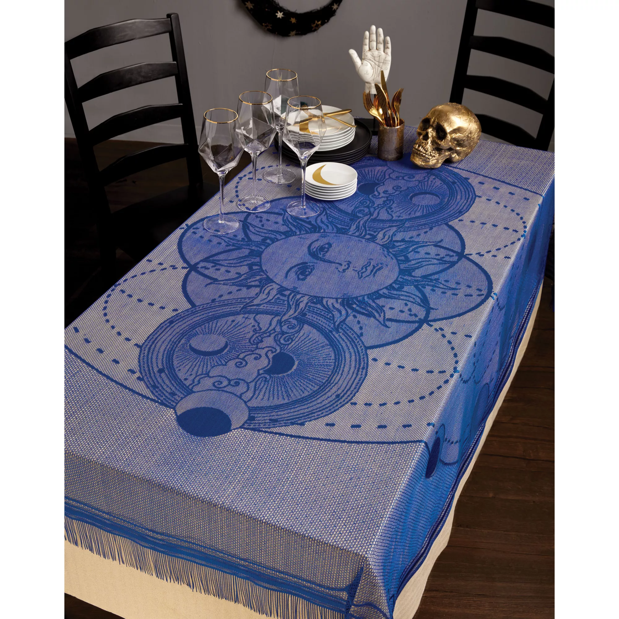 Tarot Blue Moon Tablecloth at Spirit Halloween