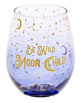 Be Wild Moon Child Stemless Glass