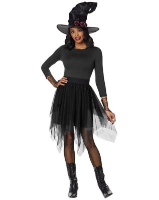 womens black tutu skirt halloween