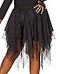 Adult Layered Black Plus Size Skirt