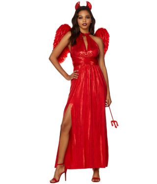 Adult red Halloween endless dress