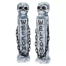 21 Inch Welcome Tombstone Pillars at Spirit Halloween
