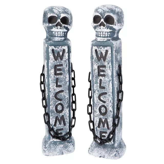 21 Inch Welcome Tombstone Pillars at Spirit Halloween