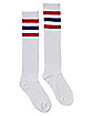 Americana Striped Athletic Knee High Socks