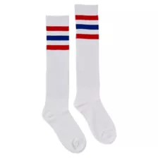 Americana Striped Athletic Knee High Socks at Spirit Halloween