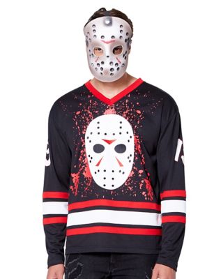 First Jason 'SLASHERS' Hockey Jersey Black/Red/White / 3XL