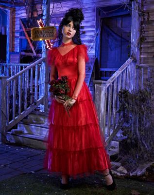 lydia deetz red dress costume