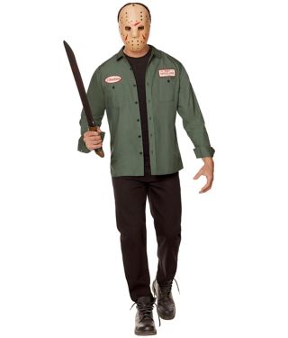 Adult Jason Voorhees Work Shirt - Friday the 13th