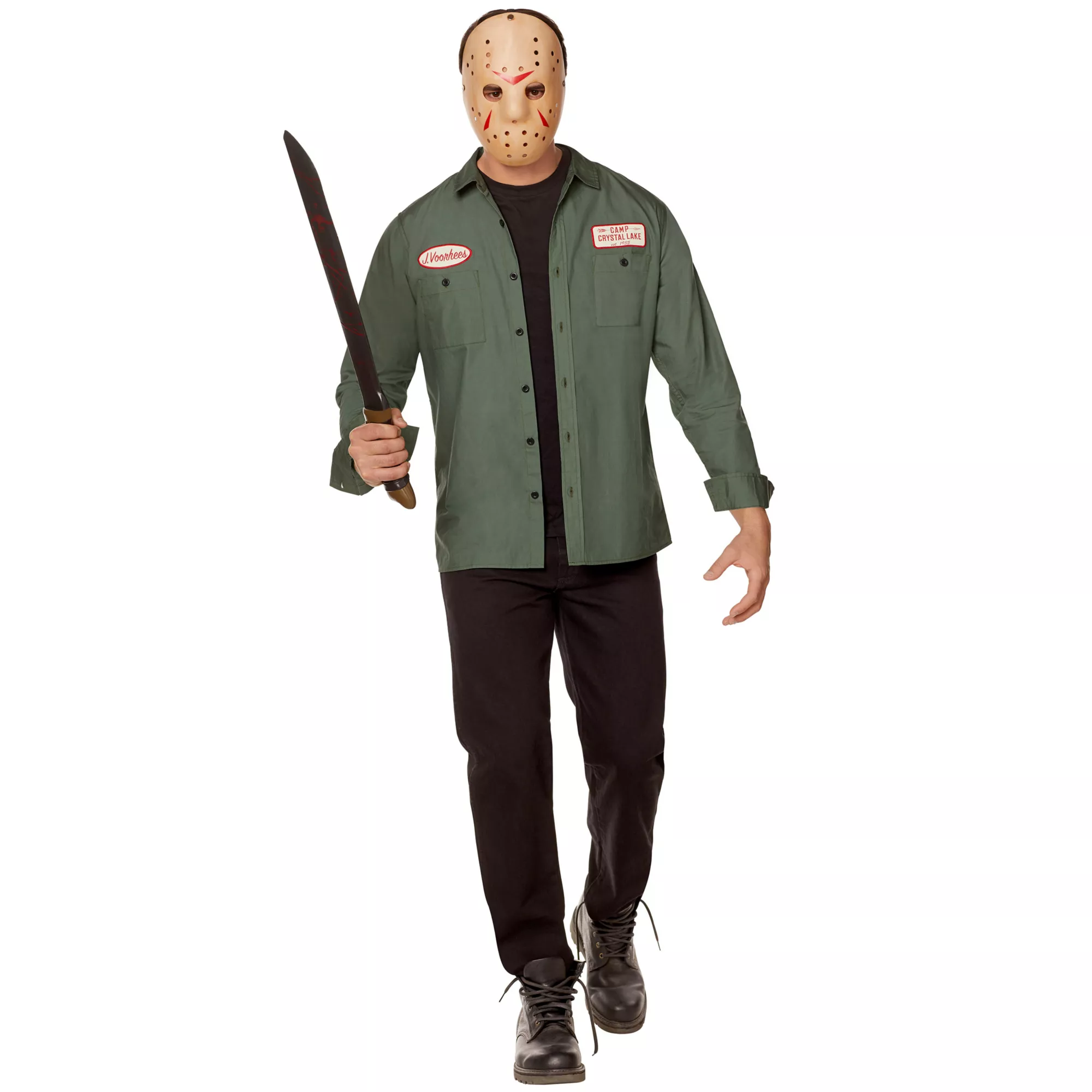 Adult Jason Voorhees Work Shirt - Friday the 13th at Spirit Halloween
