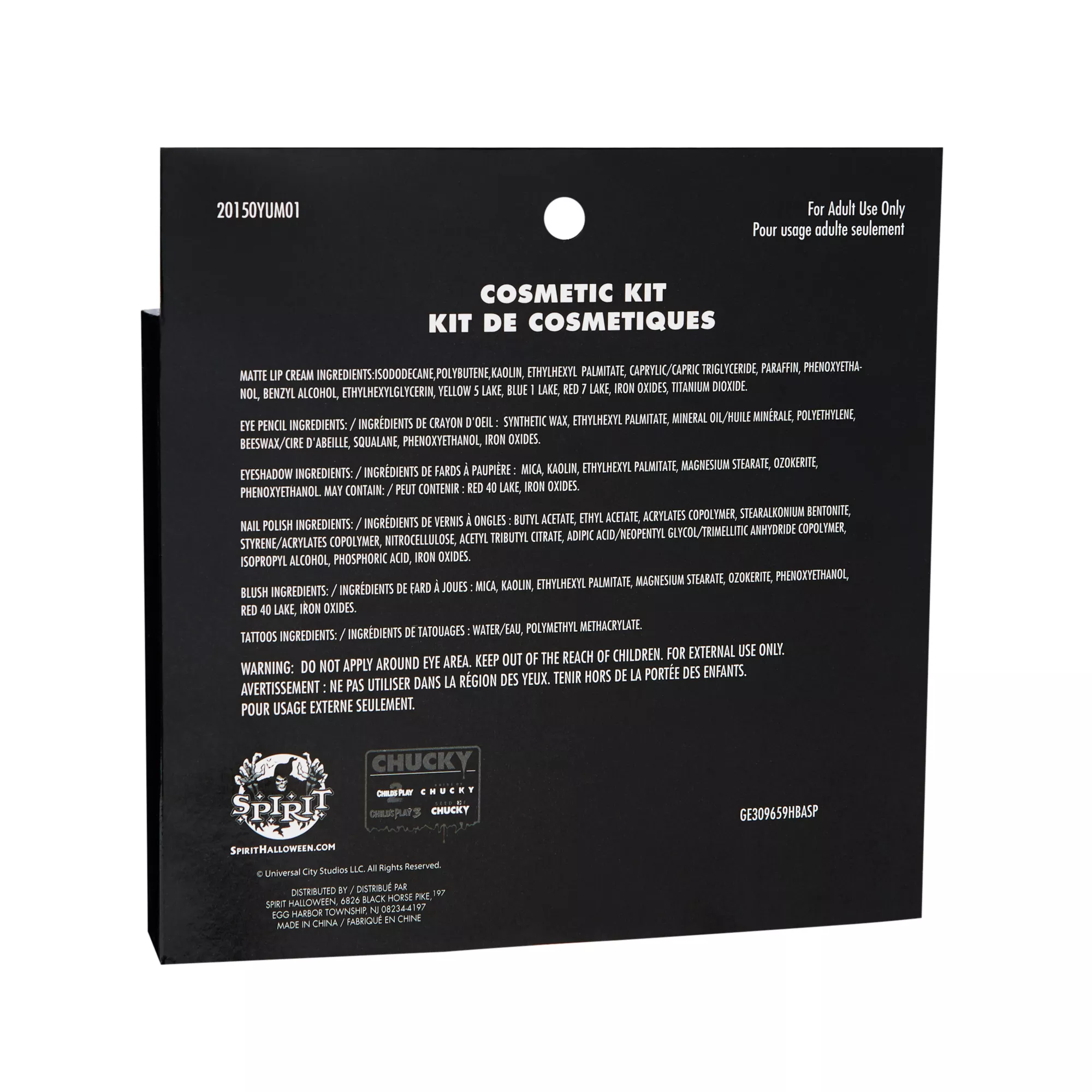 Tiffany Makeup Kit - Bride of Chucky at Spencer's