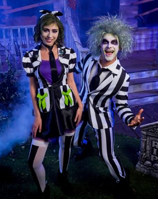 Adult Beetlejuice Striped Suit