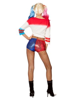 Adult Harley Quinn Sequin Costume - Suicide Squad