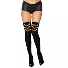 Pirate Chain Thigh High Stockings at Spencer's