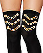 Pirate Chain Thigh High Stockings