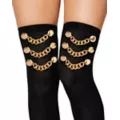 Pirate Chain Thigh High Stockings at Spencer's