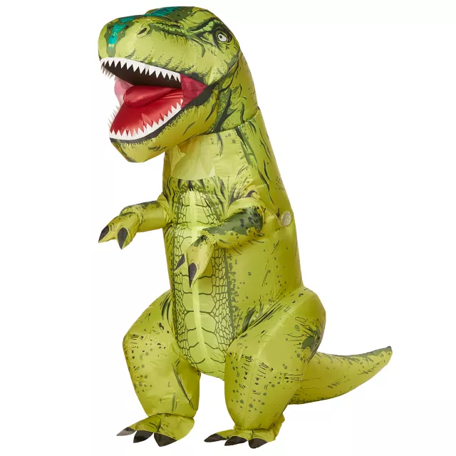 Adult Green Dinosaur Inflatable Costume - Spirithalloween.com