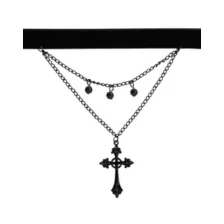 Kids Cross Chain Choker Necklace at Spirit Halloween
