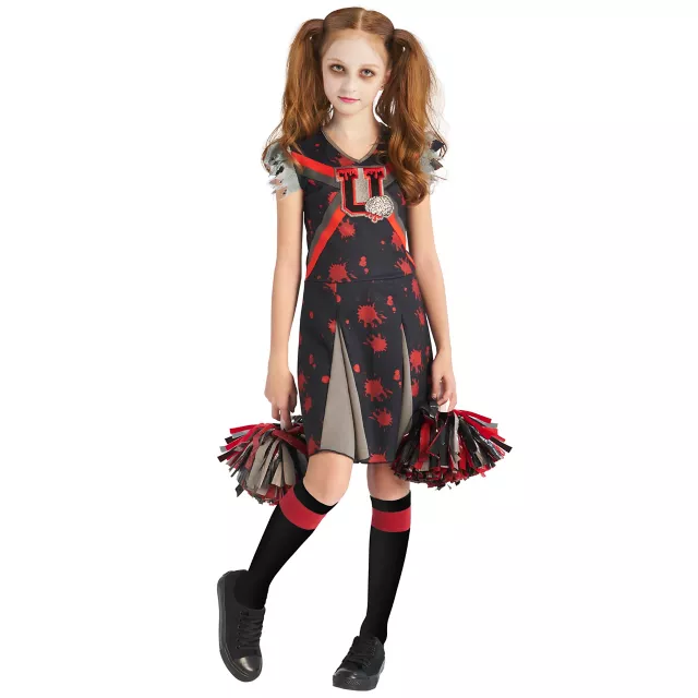 Kids Dreadful Zombie Cheerleader Costume - Spirithalloween.com